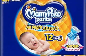 Mamypoko pants All night absorb| Pant Style Baby Diapers New Born/X-Small, 124 Count, Ideal for upto 5Kgs|1 Diaper= Upto All night Absorption|Wider Crisscross Sheet|Gentle Coco Care| 12hr Leakage Protection| Prevents Heaviness (Pack of 2)