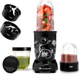 WONDERCHEF 22000 RPM 500 W Juicer Mixer Grinder(Nutri-blend | 3 Jars | 2 Years Warranty | Black)