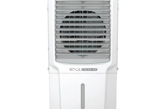 Havells KoolFresh 43 L Personal Air Cooler for Room|Powerful Air-Delivery|Dual Flow Technology|Fan & 3 Side Bacteria Shield Honeycomb Pads|Ice Chamber|Fully Collapsible Louvers|Front Wheel with Brakes