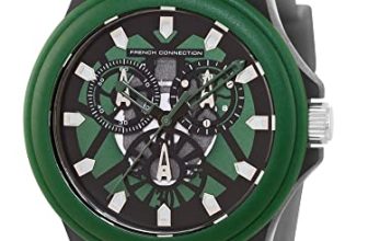 French Connection Analog Green Dial Men’s Silicone Watch-Fc178B.2