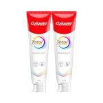 Colgate Total 300gm (2 x 150gm) Advanced Health Anti-Germ Toothpaste with Toothbrush, Tooth Paste with 12-Hour Anti-Germ & Enamel Protection, Whole Mouth Health (Combo Pack Offer)