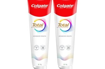Colgate Total 300gm (2 x 150gm) Advanced Health Anti-Germ Toothpaste with Toothbrush, Tooth Paste with 12-Hour Anti-Germ & Enamel Protection, Whole Mouth Health (Combo Pack Offer)