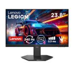 Lenovo Legion 24-10, 24 Inch IPS Full HD Gaming Monitor, 240Hz, 0.5ms, AMD FreeSyn Premium, NVIDIA G-Sync, 99% sRGB, Eyesafe, Dual HDMI, Display Port, Tilt, Swivel, Pivot, Height Adjust, Black