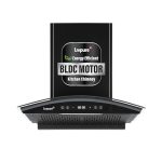 Livpure Eterna 60 cm | Curved Glass | 1400 m³/hr Suction | BLDC Motor | Filterless | Touch & Gesture Control | Low Noise | 10 Years Motor + 1 Year Comprehensive Warranty | Black