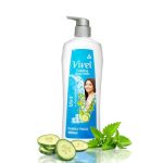 Vivel Cooling Body Wash, Mint & Cucumber Shower Gel, 500 ml Pump Bottle, Refreshing, Moisturizing & Fragrant Bodywash, For Soft, Smooth & Fresh Skin, For Women & Men