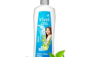 Vivel Cooling Body Wash, Mint & Cucumber Shower Gel, 500 ml Pump Bottle, Refreshing, Moisturizing & Fragrant Bodywash, For Soft, Smooth & Fresh Skin, For Women & Men