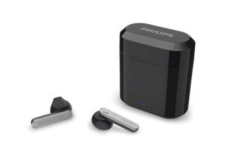 PHILIPS Audio TWS TAT3225/94 True Wireless Earbuds with 24 Hour Playtime (6+18), IPX4 Splash- and Sweat-Resistant, Bluetooth V5.2, Smart Pairing, 13 mm Drivers, Voice Assistant (Black)