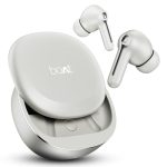 Boat 2025 Launch Airdopes Prime 511, Volume Swipe Control, 50hrs Battery, 4Mics ENx, Multipoint Connection, App Support, Bluetooth Earbuds, TWS Ear Buds Wireless Earphones with mic (Zinc White)
