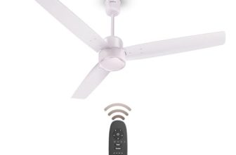 Havells EPIC BLDC Ceiling Fan 1200mm, 380 RPM, Savings upto 65%, Reverse Rotation, 4 Modes (Boost, Sleep, Breeze, Mop), Low Wattage 30W, Low Noise, Air Flow:225 CMM, 3 Year Warranty, Blush Ivory