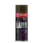 Nippon Paint Pylox 400ML Matt Black Spray Paint-Quick Drying & Low Odor Aerosol Paint for Wood Metal Plastic Glass-CFC-Free Multipurpose DIY Paint for Art Craft Furniture Home Decor Automotive