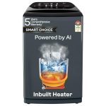 Godrej 8 Kg 5 Star AI Powered, Inbuilt Heater, Fills Tub At ~0 Water Pressure, Fully Automatic Top Load Washing Machine (WTEON ADAC 80 5.0 FEFH GLGR, Glacial Grey)