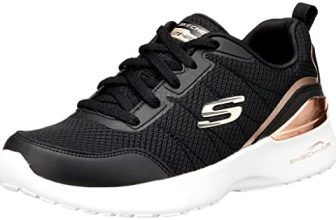 Skechers-Skech-AIR Dynamight-Women’s Casual Shoes-149660-BKRG-BLACK/ROSE Gold UK2