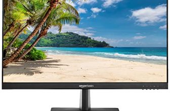 amazon basics 23.8 inches IPS Monitor with Borderless Design, FHD 1920 x 1080 Pixels, 16.7 M Colors, with inbuilt Speakers, HDMI & DP Port Connectivity (Black)