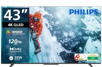 Philips 109 cm (43 inches) 8100 Series 4K Ultra HD Smart QLED Google TV 43PQT8100/94