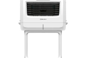 Bajaj Shield Series Vettora 55L Desert Cooler For Home | Inverter Compatibility | Dual Side Water Inlet | Ice Chamber | 60-Ft Air Throw | 3 Yrs Warranty (1 Yr Standard + 2 Yr Extended Warranty)【White】