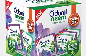 Odonil Bathroom Air Freshener Neem Mixed Fragrances Blocks 192g (48g, Pack of 4)