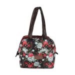 MILTON Floral Lunch Bag I Design Tiffin Bag for Office for Men, Women I Eco Friendly, Spacious, Durable I 2.5 L I Black