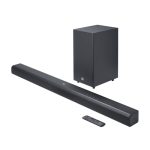 JBL Cinema SB590 Deep Bass, Dolby Atmos Soundbar with Wireless Subwoofer for Extra Deep Bass, 3.1 Channel, Center channel for superior voice clarity, HDMI eARC, Bluetooth & Optical Connectivity (440W)