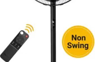 Atomberg Renesa Non SwingSilent Pedestal6 SpeedsLED DisplayTimerIdeal for Home & Office with 2 Year Warranty BLDC Motor with Remote 400 mm Pedestal Fan(5 Star | Midnight Black | Pack of 1)
