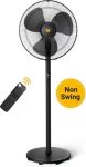 Atomberg Renesa Non SwingSilent Pedestal6 SpeedsLED DisplayTimerIdeal for Home & Office with 2 Year Warranty BLDC Motor with Remote 400 mm Pedestal Fan(5 Star | Midnight Black | Pack of 1)