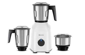 Atomberg Xiana 750 Watt Mixer Grinder | 3 Multipurpose Stainless Steel Jars | Coarse Mode for Silbatta-Like Textures | Powerful Intelligent Motor | Easy Fault LED Indication | Snow White