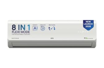 IFB 1 Ton 3 Star,New star rated, AI Powered Inverter Split AC,Hybrid Mode, 8in1 Flexi Mode, Heavy Duty Compressor, Long Air Throw, Self Clean, Dual Gold Fins, 100% Copper, CI133SL11RGM3, white