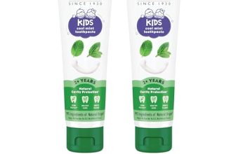 Himalaya Kids Cool Mint Toothpaste, 80g x Pack of 2 | Natural solution for germ and cavity protection | 99% Natural Origin Ingredients