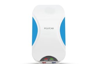 Polycab Intenso 3 litre, 3KW Electric Instant Geyser (Water Heater) For Home, Bathroom | Efficient Heating Element | Enhanced Safety Measures| 5 years tank & 2 years product warranty【White Blue】