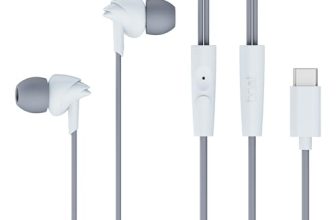 Boat Bassheads 300C Wired Earphones,Type-C Jack, 10mm Drivers, Signature Sound, in-Line Microphone, Integrated Controls, Voice Assistant & 120cm Cable (Cool Grey)