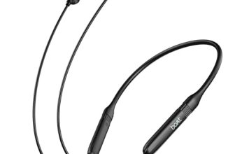 Boat Rockerz 301 ANC, (~30dB) ANC, 13mm Drivers,ENx, 40ms Low Latency, Hall Switch, Stream Ad Free Music via App Support, Bluetooth Neckband, Wireless with Mic Earphones (Onyx Black)