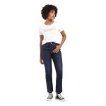 Levi’s Women High Rise Straight Jeans (001UF-0009_Blue, 27)