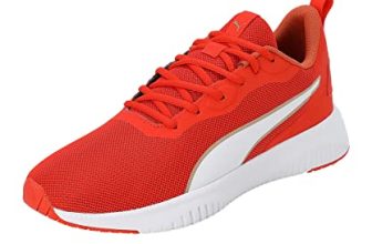 Puma Unisex-Adult Flyer Flex Knit Warm Earth-White-Gold Running Shoe – 8UK (37628707)