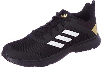 Adidas Men Mesh Racard M Running Shoe CBLACK/FTWWHT/HALGOL (UK-11)