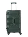 Wildcraft Keystone 8 Wheel Polycarbonate Travel Luggage Lightweight Antitheft Zipper Trunk Style Stylish Luggage,Green