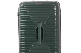 Wildcraft Keystone 8 Wheel Polycarbonate Travel Luggage Lightweight Antitheft Zipper Trunk Style Stylish Luggage,Green