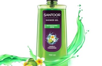 Santoor Refreshing Shower Gel 750ml With Natural Lemon & Frangipani Extracts| For Men & Women| For Soft and Fresh Skin| Suitable For All Skin Types| No Parabens| No Silicones