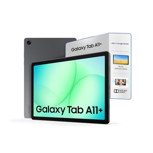 Samsung Galaxy Tab A11+ [Smartchoice], 27.82 cm (11 inch) Display, 8 GB RAM, 256 GB Storage, 90Hz Refresh Rate, AI with Google Gemini, Dolby Atmos, Quad Speakers, Wi-Fi + 5G Tablet, Gray