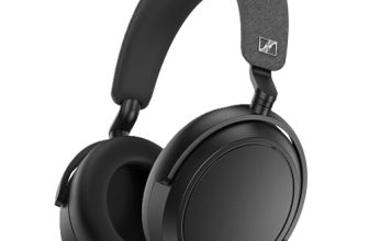 Sennheiser Momentum 4 Wireless Over Ear Headphones, German Design, ANC, 60h Battery, Customizable Sound, 4 Digital Mics for Crystal-Clear Calls, Multipoint Connectivity, 2 Yr Warranty, Black