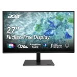 acer B277U GB 27 inch WQHD (2560×1440) IPS Monitor | ErgoStand Tilt Swivel Pivot Height Adjust | 120Hz AdaptiveSync |TUV Low BlueLight | Strong Sturdy Design | HDMI DP Audio Out | Speakers I Black