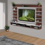 DELITE KOM Flex Engineered Wood TV Entertainment Unit (Finish Color – Acacia Dark_White, DIY(Do-It-Yourself) (30x156x110.5)