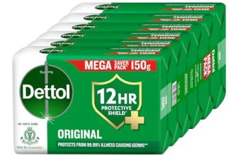 Dettol Original Bathing Soap Bar with 12hr Germ protection (900gm) | Kills 99.99% Germs, 150g (Pack of 6)