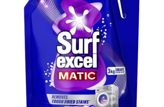 Surf Excel Matic Front Load Liquid Detergent 3kg Refill|| Specially designed to remove Tough Dried Stains, 1st time in Washing Machine