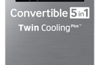 Samsung 301 L, 2 Star, Convertible 5-in-1 Digital Inverter with Display Frost Free Double Door Refrigerator (RT31H4522S9/HL, Silver, Refined Inox, 2026 Model)