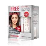 REVLON Top Speed Hair Color For Woman – Brownish Black 68 (with Outrageous Conditioner 190 ml), (3S10978E16463668)