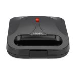Bajaj SWX 5 800-Watt 2-Slice Sandwich Toaster | Non-Stick Coated Plates for Easy-to-Clean | Upright Compact Storage | Buckle Clips Lock | 2 Years Warranty 【Black】