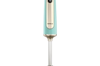 Havells CRAFT Hand Blender|50% Quieter Operation|Easy Blending with 300 Watt Power|Food Grade Material – SS304 Shaft and Blade|Ergonomic One Button Operation|2Yrs Manufacturer Warranty(Blue & Gold)