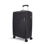 KAMILIANT by American Tourister Savvy|Trolley Bag Check-in Medium Size (70 cms) for Travel| Hard Case Polypropylene (PP) Suitcase|360° 8-Wheel Spinner Luggage Trolley|Combination Lock|Black