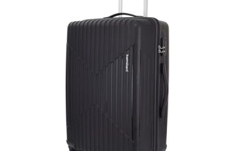 KAMILIANT by American Tourister Savvy|Trolley Bag Check-in Medium Size (70 cms) for Travel| Hard Case Polypropylene (PP) Suitcase|360° 8-Wheel Spinner Luggage Trolley|Combination Lock|Black