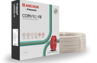 Anchor by Panasonic 1 mm COPAPro FR Electrical Wire, 90 Meter Fire Resistant Single Core PVC insulated Pure Copper Wire, Anti Rodent Anti Termite Flexible Wire for Connections (WHITE, 96138WH)