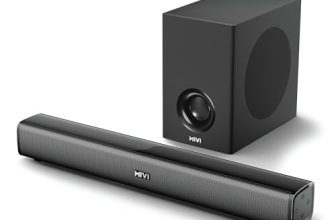 Mivi Nex 100 Sound Bar for Smart TV | 90W 2.1 Channel Home Theatre Speaker with Subwoofer | Bluetooth v5.3 | Deep Bass | Music System for Wireless | Speaker Home Theatre | Made in India